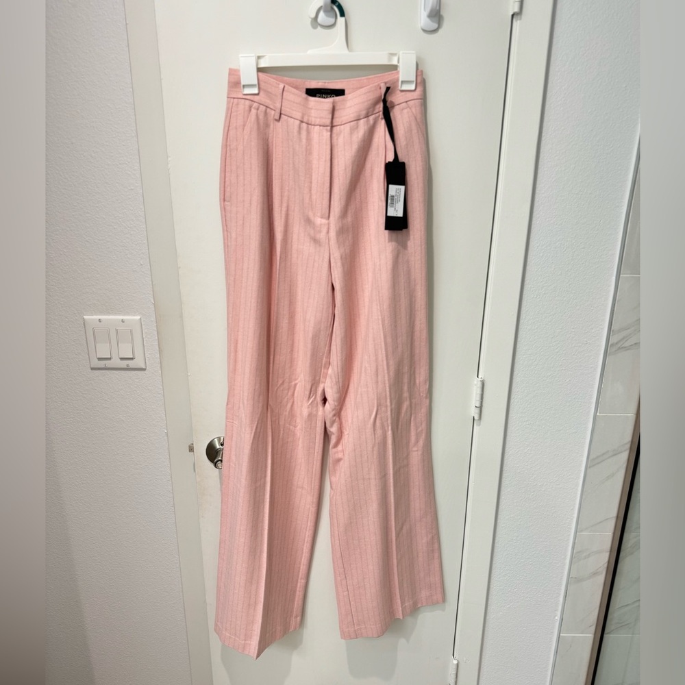 Pinko pink and gray trousers